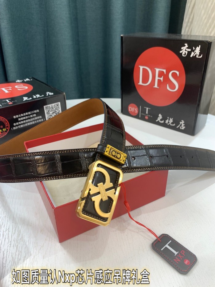 Streetwear Belt Ferragamo 319271 size:3.5cm