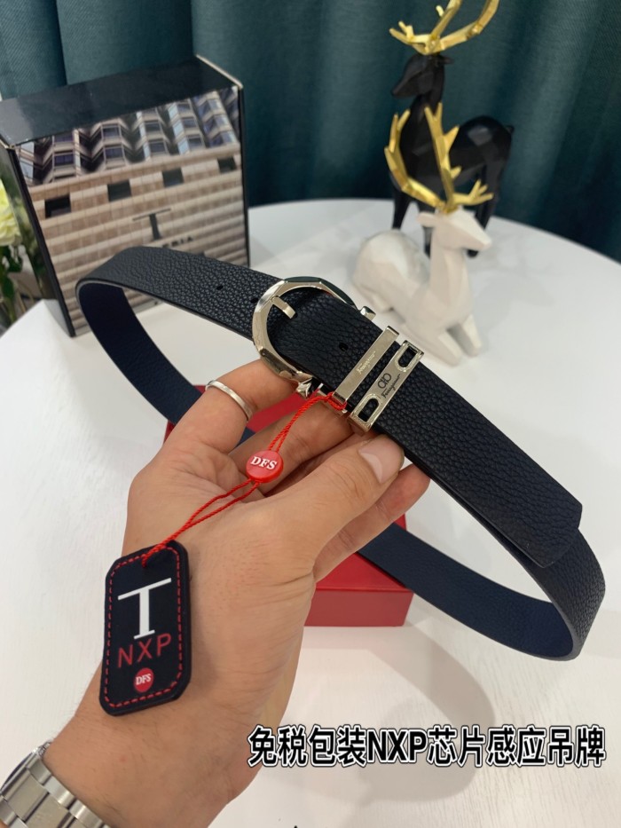 Streetwear Belt Ferragamo 319203 size:3.5cm