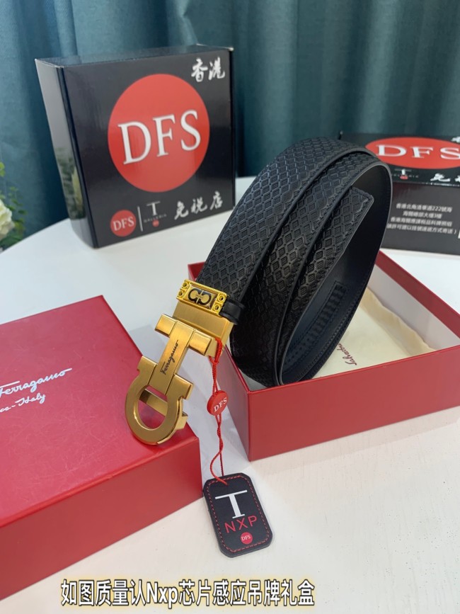 Streetwear Belt Ferragamo 319291 size:3.5cm