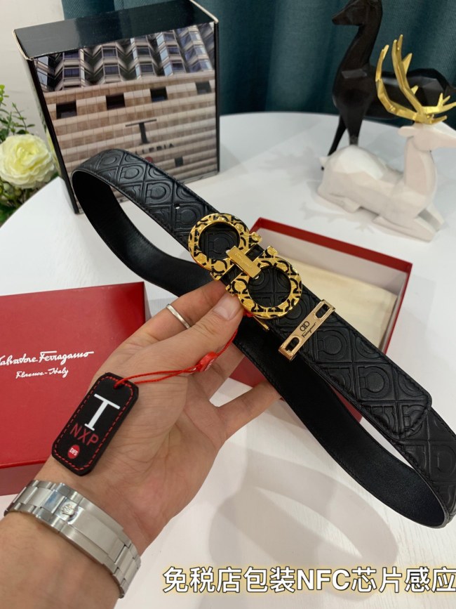 Streetwear Belt Ferragamo 319184 size:3.5cm