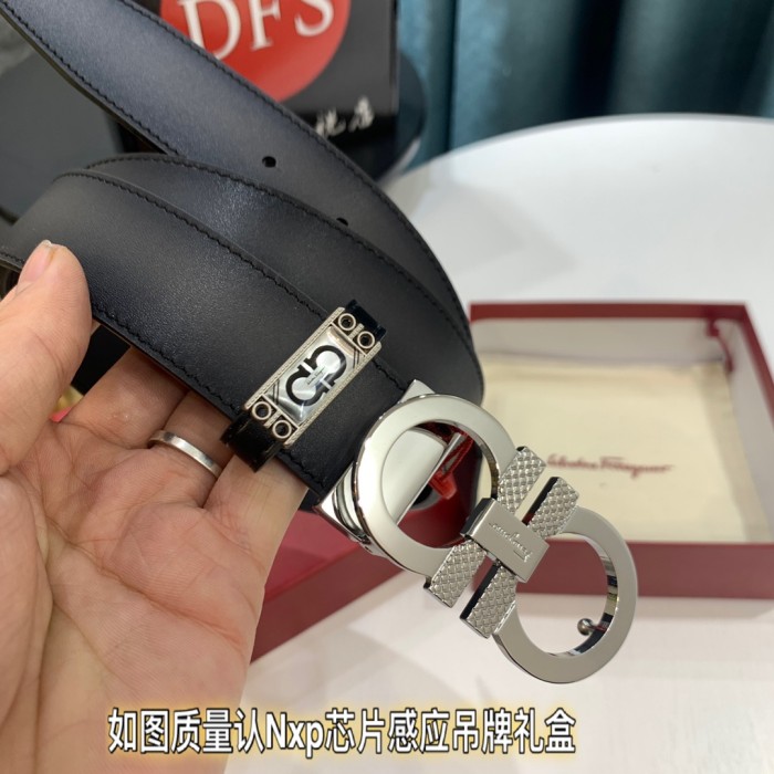 Streetwear Belt Ferragamo 319425 size:3.5cm