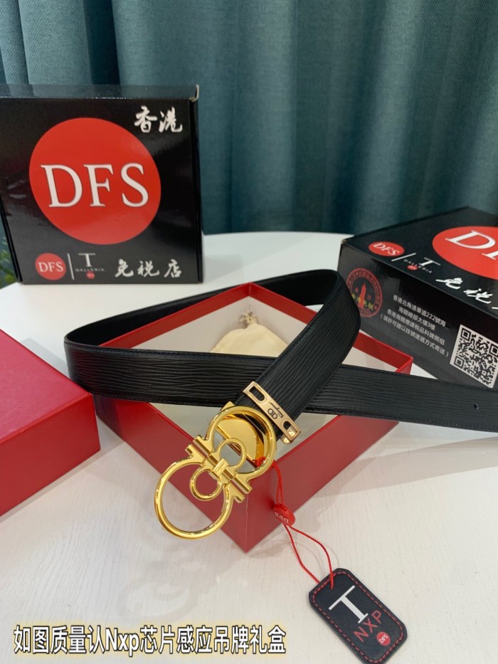 Streetwear Belt Ferragamo 319255 size:3.5cm