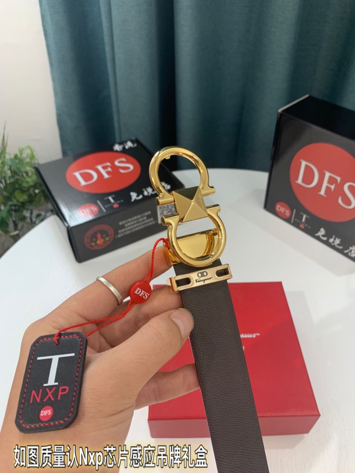 Streetwear Belt Ferragamo 319235 size:3.5cm