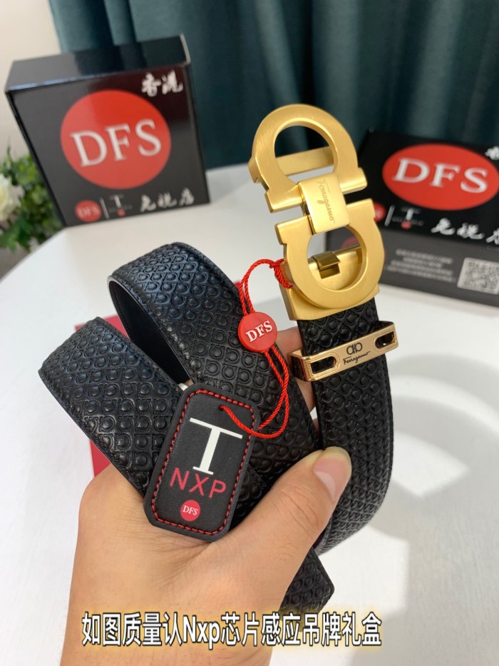 Streetwear Belt Ferragamo 319281 size:3.5cm