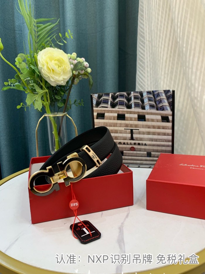 Streetwear Belt Ferragamo 319103 size:3.5cm