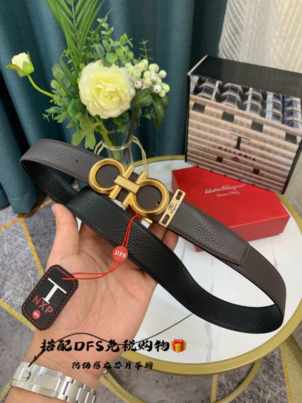 Streetwear Belt Ferragamo 319111 size:3.5cm