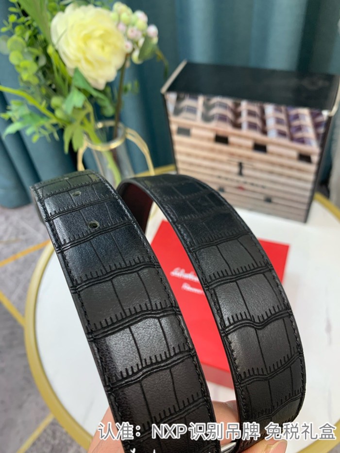 Streetwear Belt Ferragamo 319114 size:3.5cm