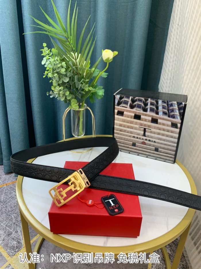 Streetwear Belt Ferragamo 319118 size:3.5cm