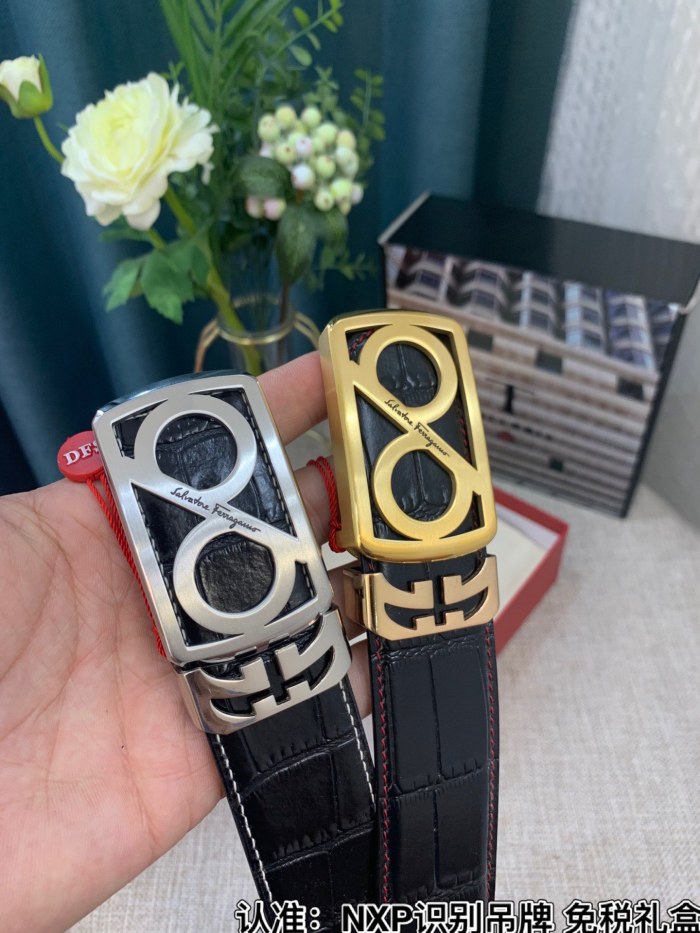 Streetwear Belt Ferragamo 319142 size:3.5cm