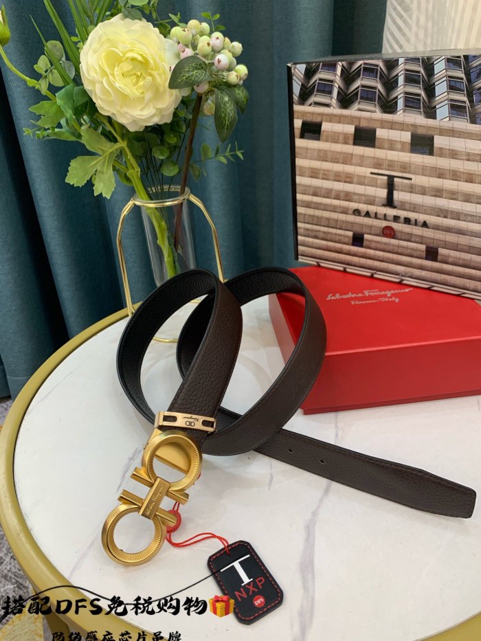 Streetwear Belt Ferragamo 319111 size:3.5cm
