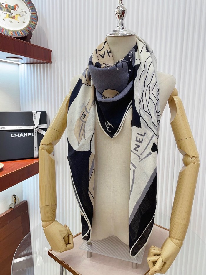 Streetwear Scarf CHANEL 326605 size：140*140cm