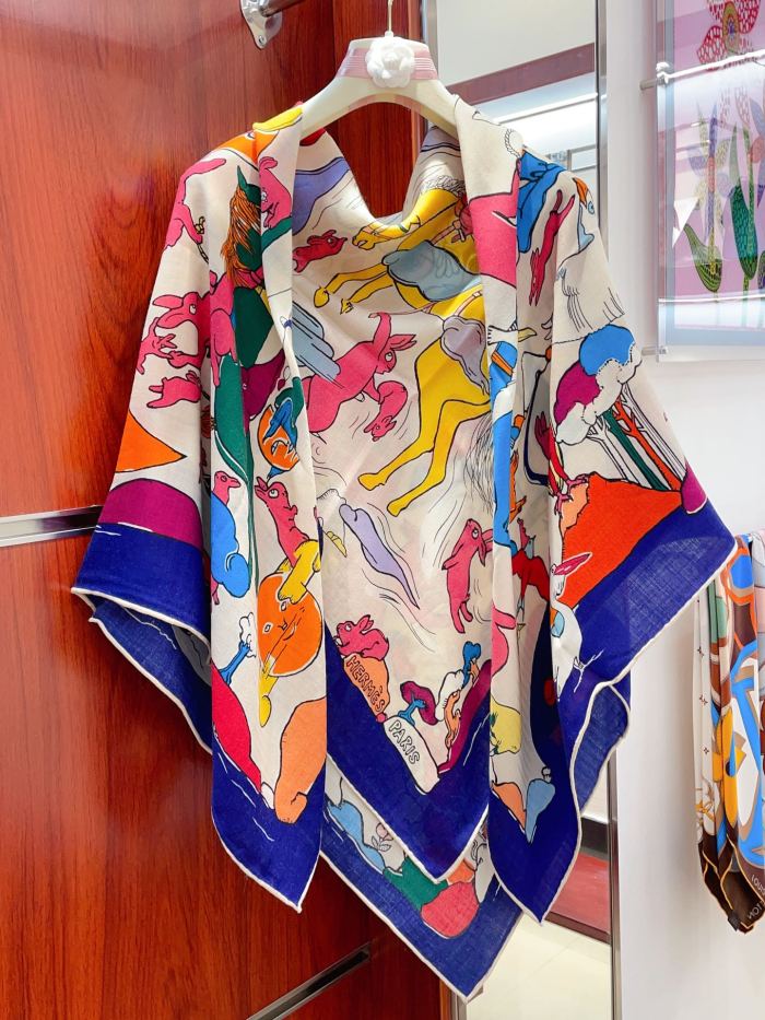 Streetwear Scarf Hermes 326592 SIZE:90cm*90cm