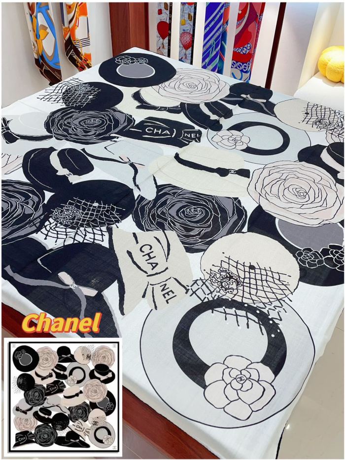 Streetwear Scarf CHANEL 326604 size：140*140cm