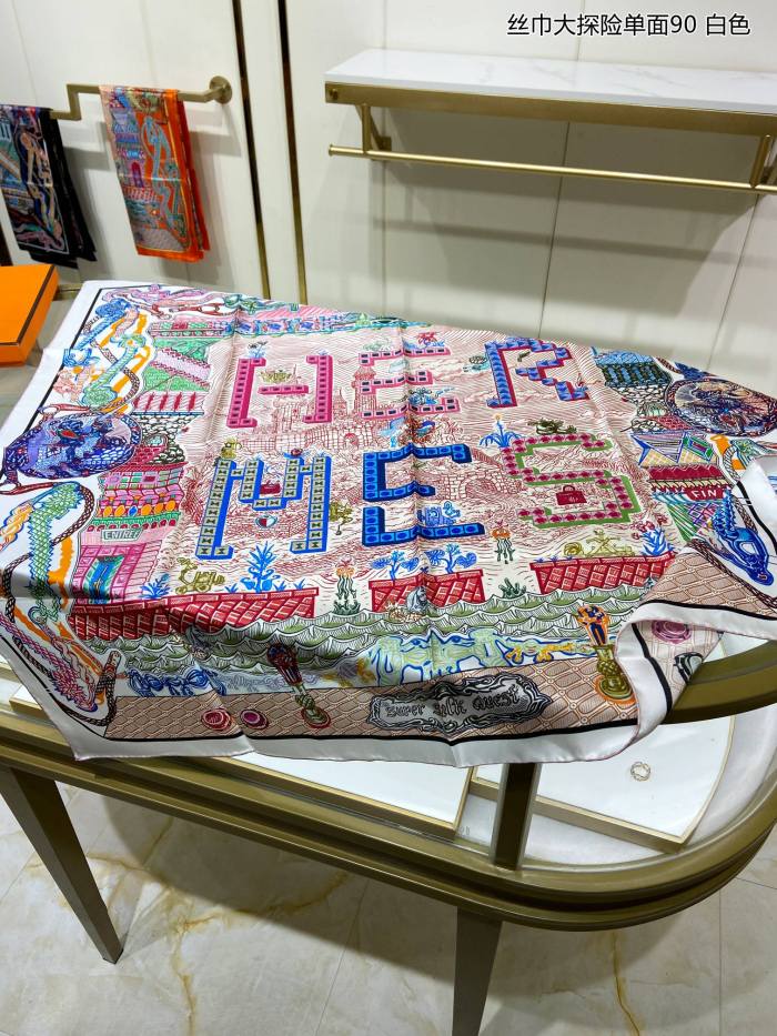 Streetwear Scarf Hermes 326553 SIZE:90cm*90cm