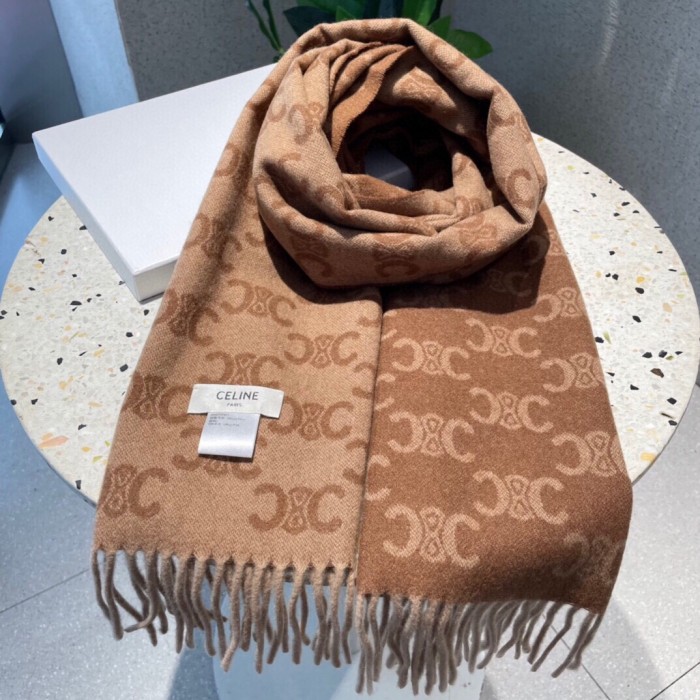 Streetwear Scarf CELINE 326483 size：38*180cm