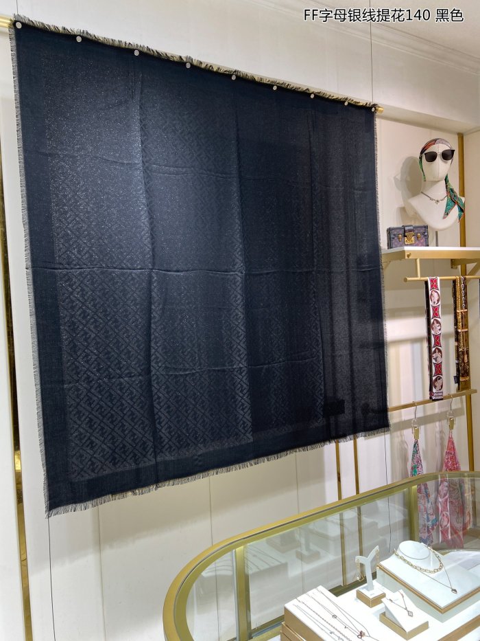 Streetwear Scarf FENDI 326574 SIZE:140*140cm