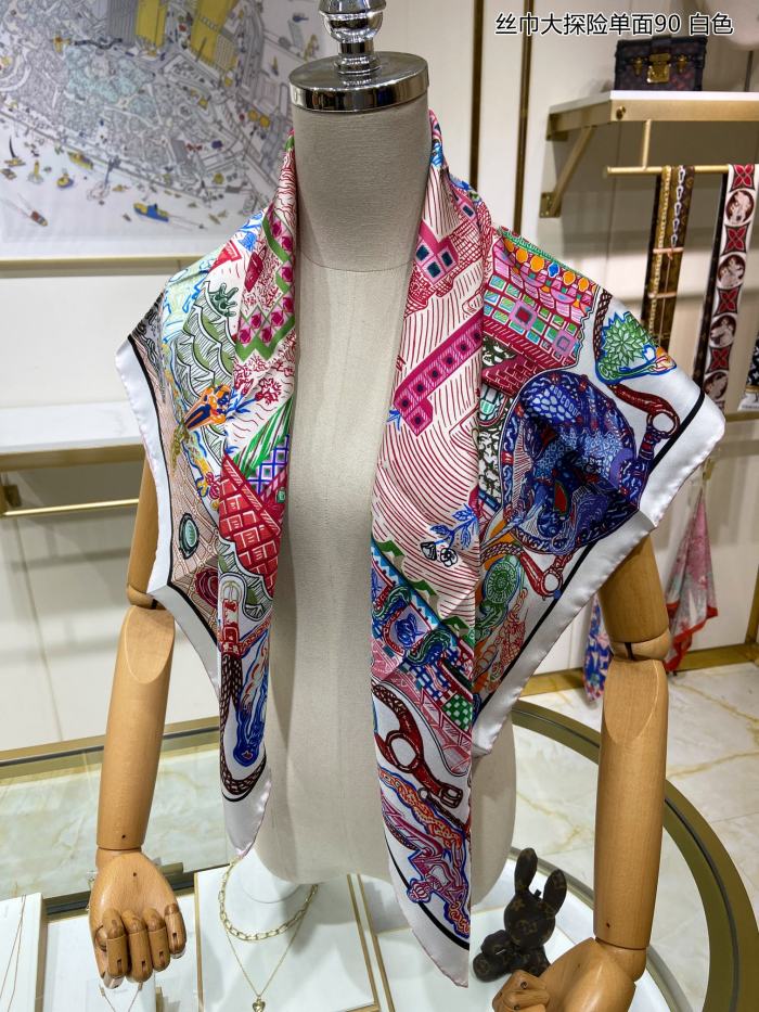 Streetwear Scarf Hermes 326553 SIZE:90cm*90cm