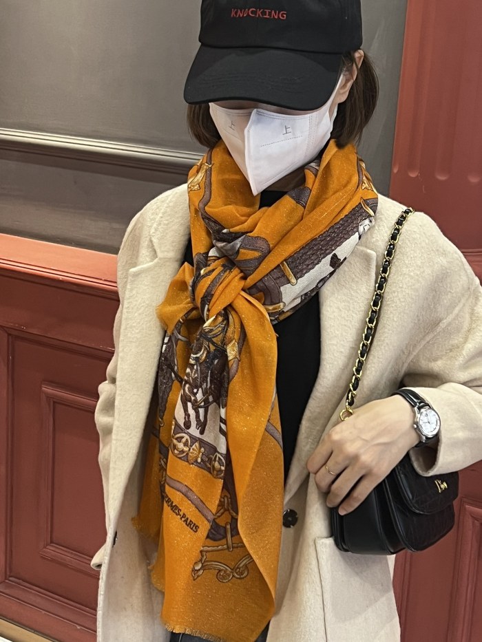 Streetwear Scarf Hermes 326305 SIZE:110*200cm
