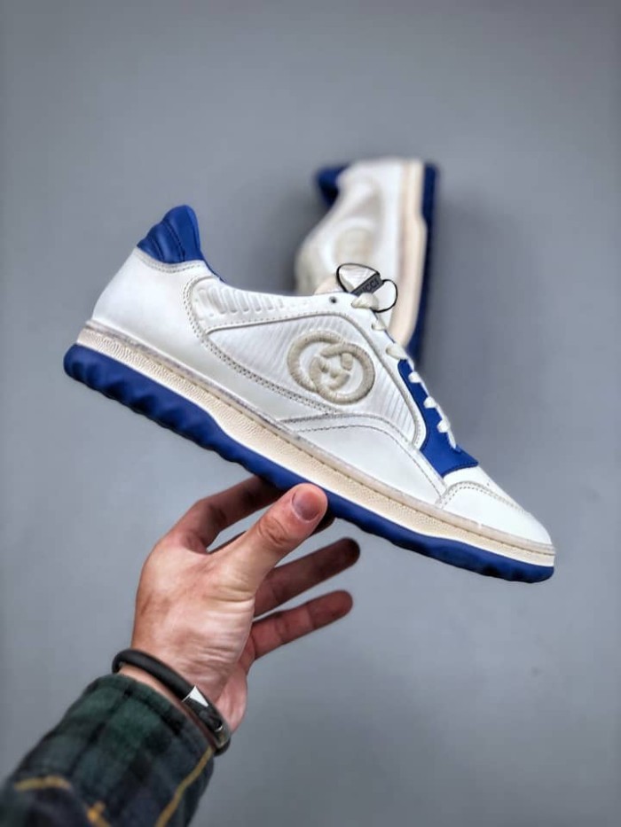 Gucci MAC80 Sneaker Off white and blue leather