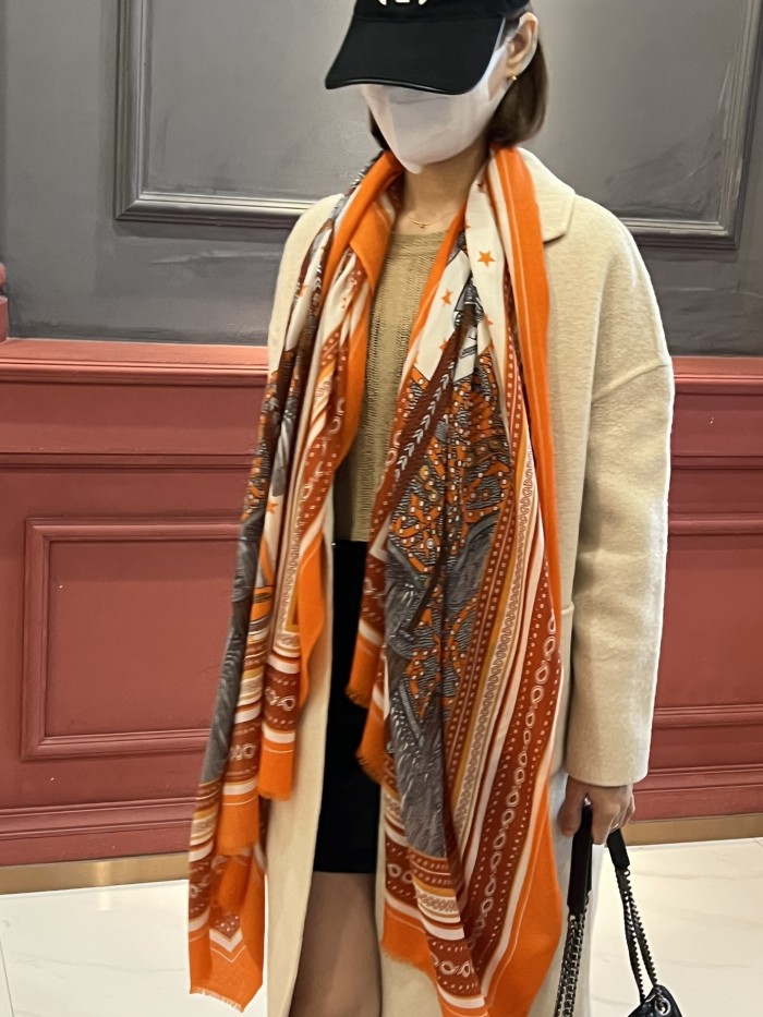 Streetwear Scarf Hermes 326311 SIZE:200*100cm