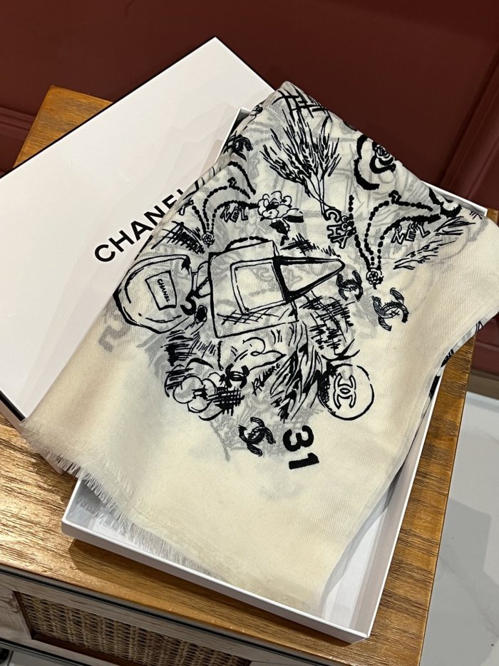 Streetwear Scarf CHANEL 326409 size：110*200cm