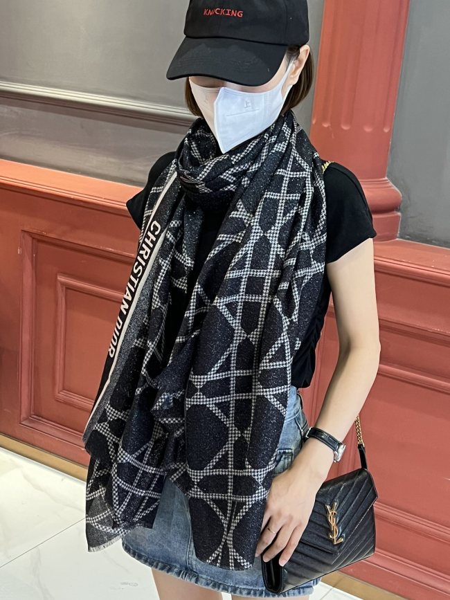 Streetwear Scarf Dior 326321 SIZE:110x200cm