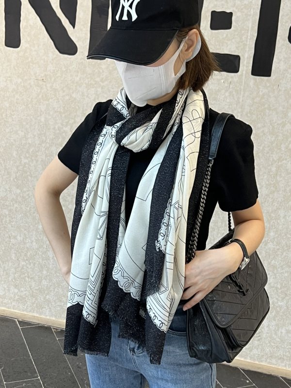 Streetwear Scarf CELINE 326318 size：110*200cm