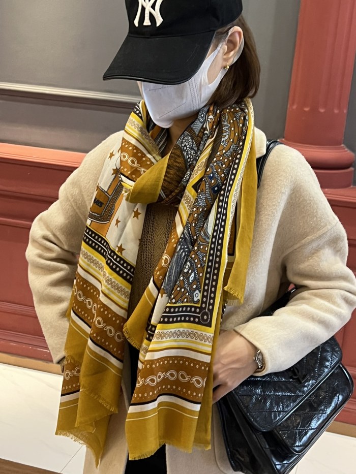 Streetwear Scarf Hermes 326310 SIZE:200*100cm