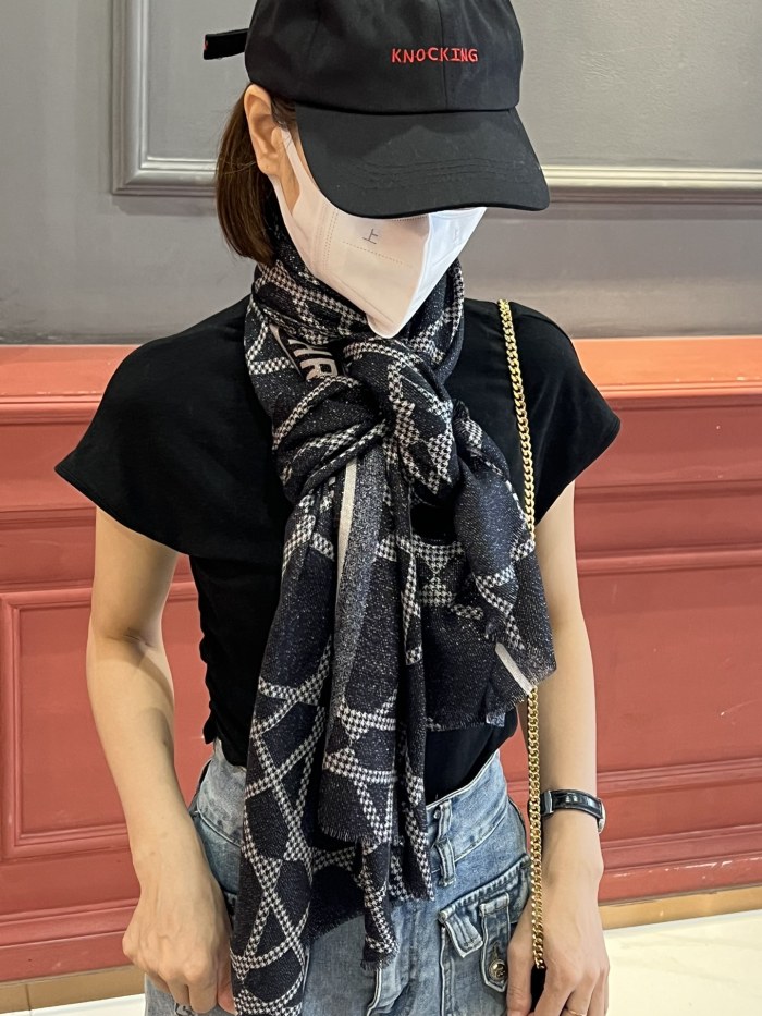Streetwear Scarf Dior 326321 SIZE:110x200cm