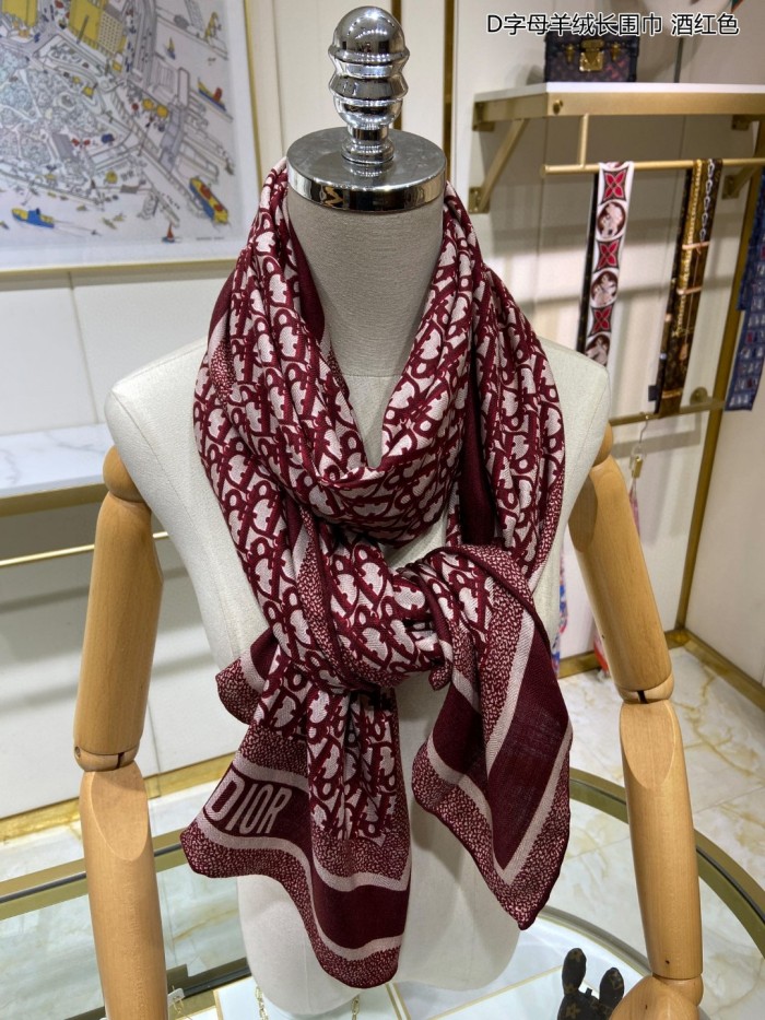 Streetwear Scarf Dior 326041 SIZE:65*185cm