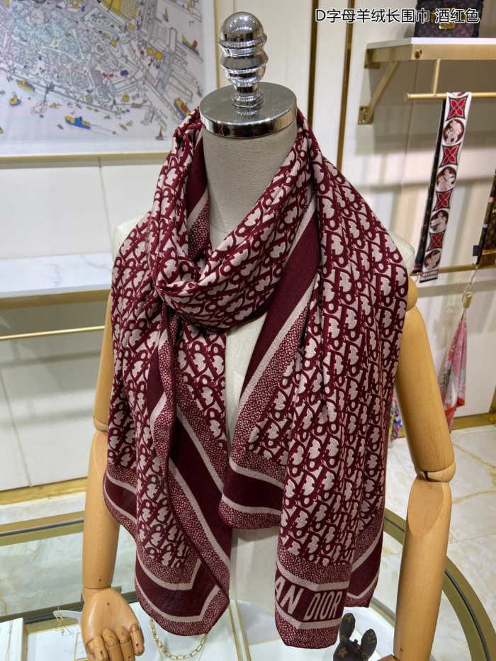 Streetwear Scarf Dior 326041 SIZE:65*185cm