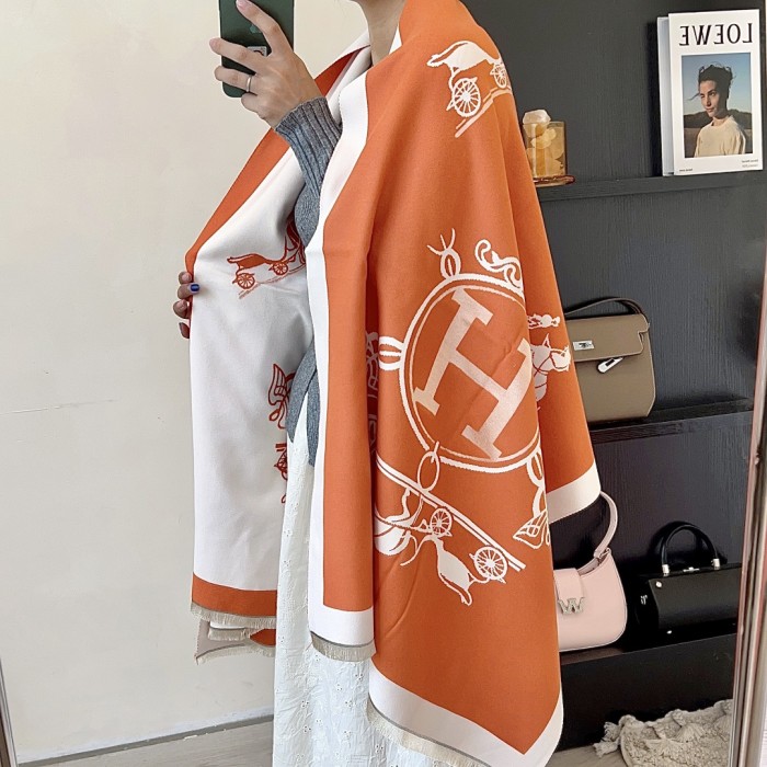 Streetwear Scarf Hermes 325850 size:180*65cm
