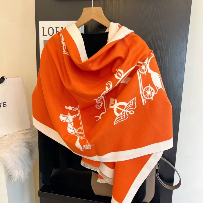 Streetwear Scarf Hermes 325850 size:180*65cm