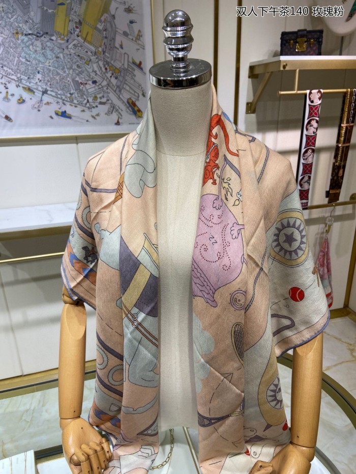 Streetwear Scarf Hermes 325678 size140cm*140cm