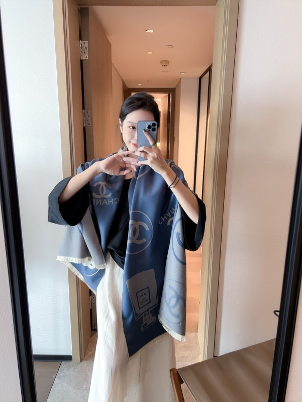 Streetwear Scarf CHANEL 325837 size：180*70cm