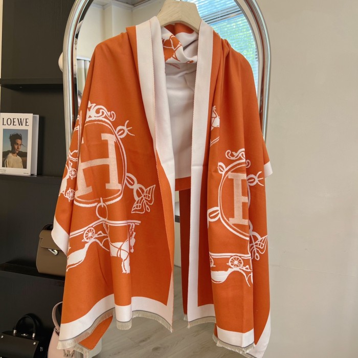 Streetwear Scarf Hermes 325850 size:180*65cm