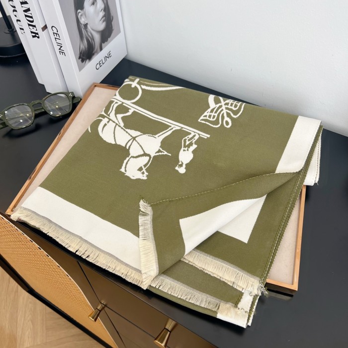Streetwear Scarf Hermes 325850 size:180*65cm