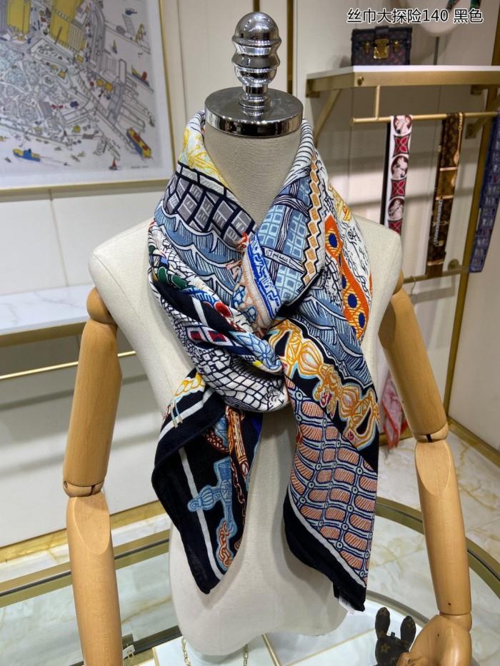Streetwear Scarf Hermes 325694 size140cm*140cm