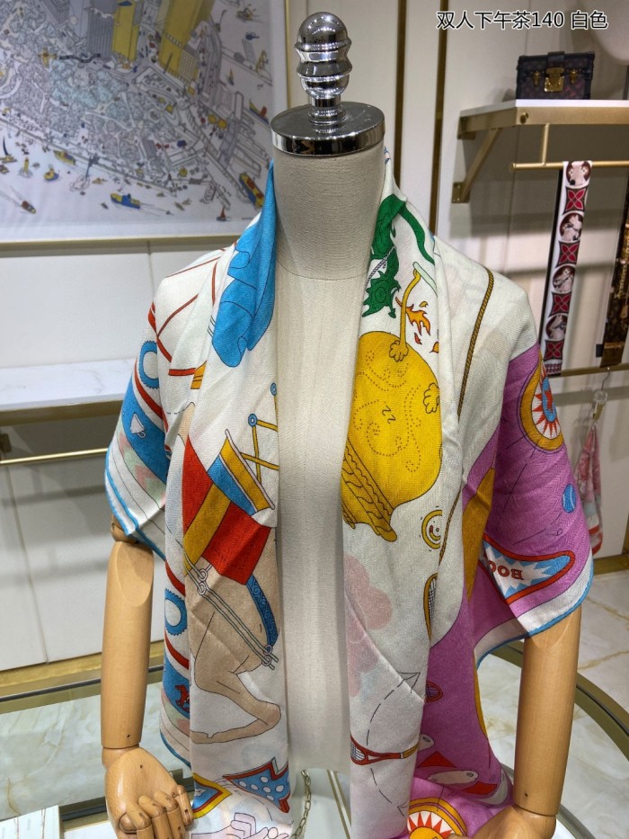 Streetwear Scarf Hermes 325679 size140cm*140cm