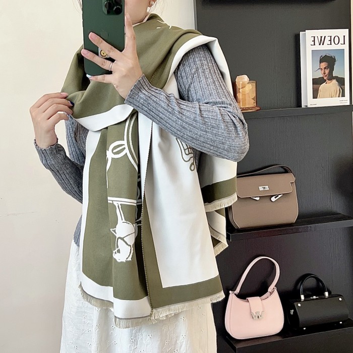 Streetwear Scarf Hermes 325850 size:180*65cm