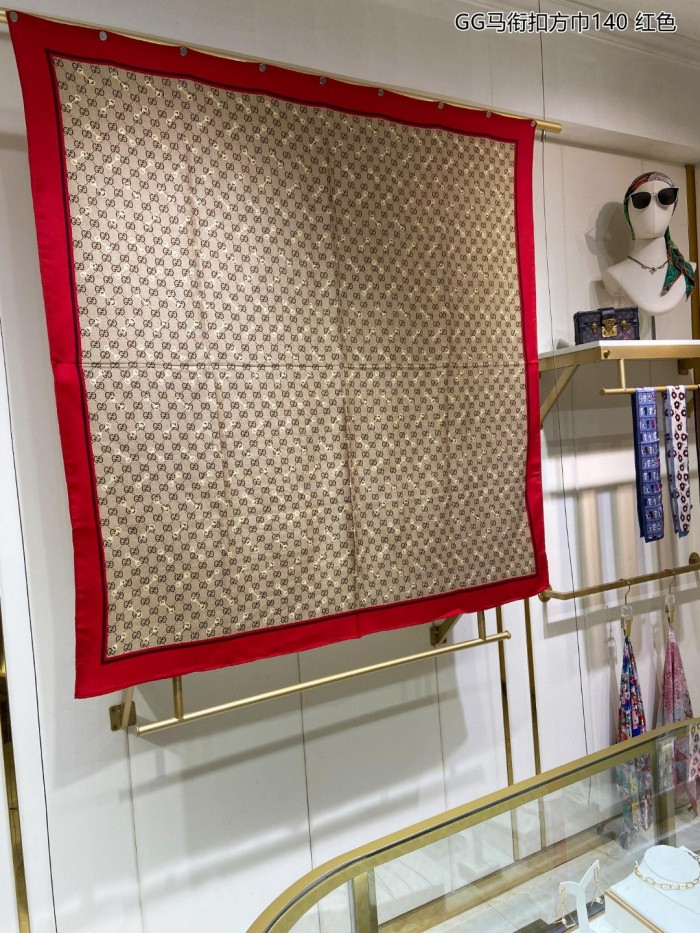 Streetwear Scarf GUCCI 325685 SIZE:140*140cm