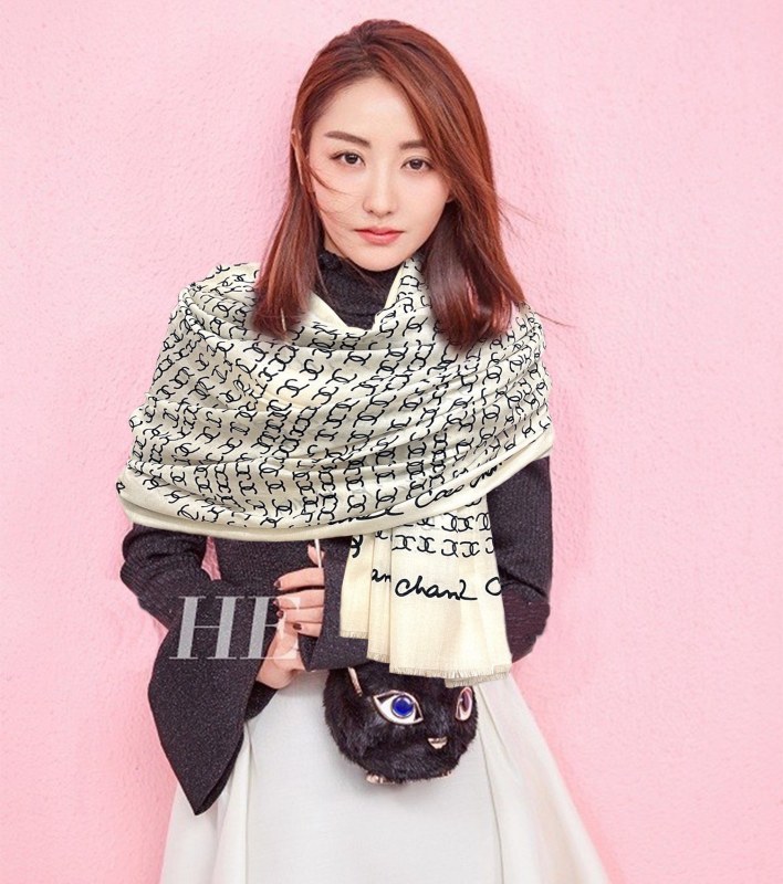 Streetwear Scarf CHANEL 325602 SIZE:100x200cm