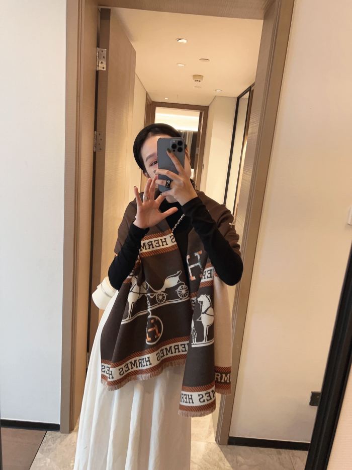 Streetwear Scarf Hermes 325485 size：180*65cm