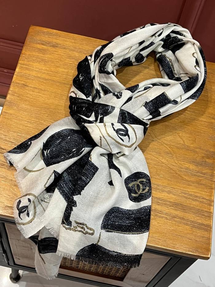Streetwear Scarf CHANEL 325526 size：110x200cm