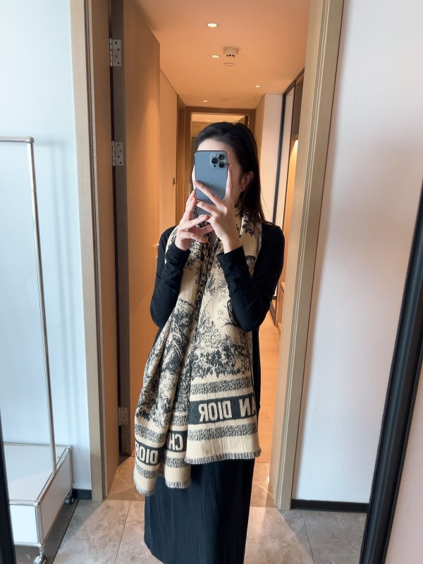 Streetwear Scarf Dior 329813 SIZE:45＊200cm