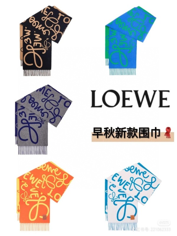 Streetwear Scarf Loewe 329808 SIZE:35 x 180cm