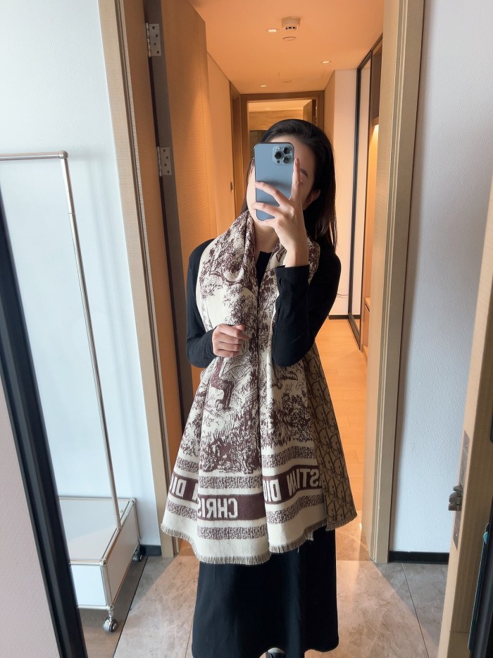 Streetwear Scarf Dior 329812 SIZE:45＊200