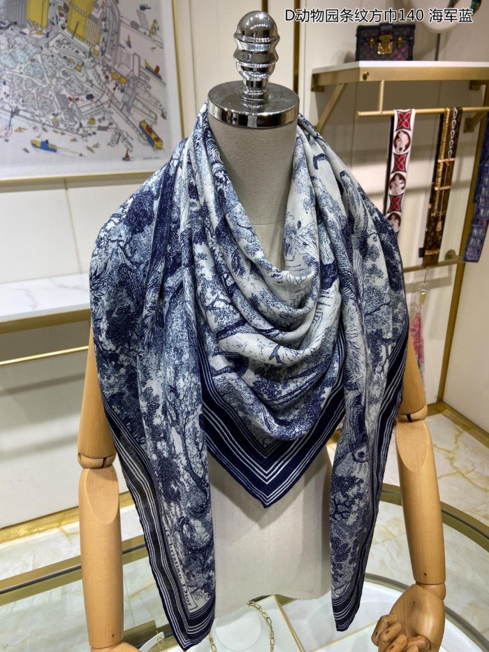 Streetwear Scarf Dior 329710 SIZE:140*140cm