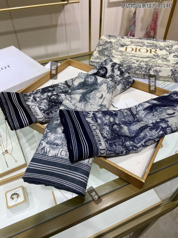 Streetwear Scarf Dior 329712 SIZE:140*140cm