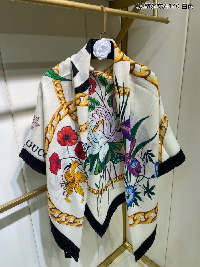 Streetwear Scarf GUCCI 329708 SIZE:140cm*140cm
